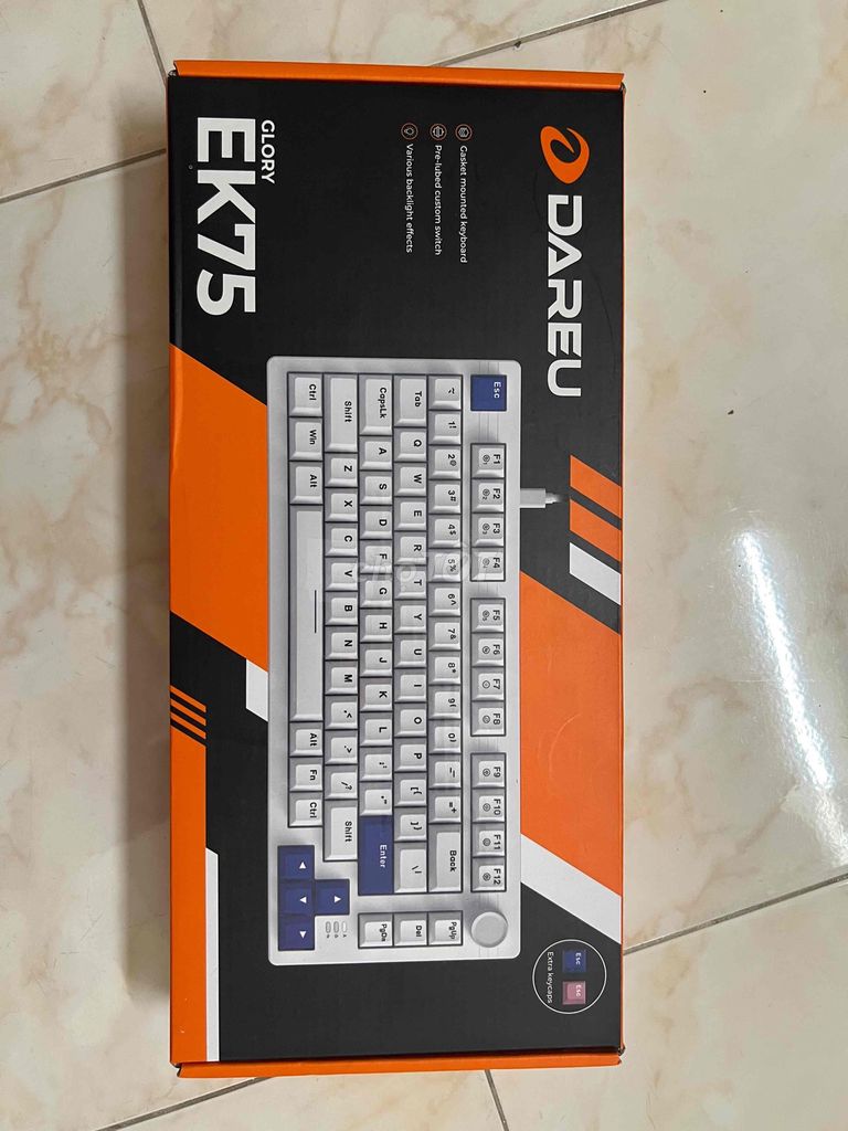 Bàn phím cơ Dareu EK75 Trắng. Mua bán Phụ kiện (Màn hình, Chuột...) tại Quận 5 Tp Hồ Chí Minh được đăng bởi Trần Ngọc Đăng hình 1