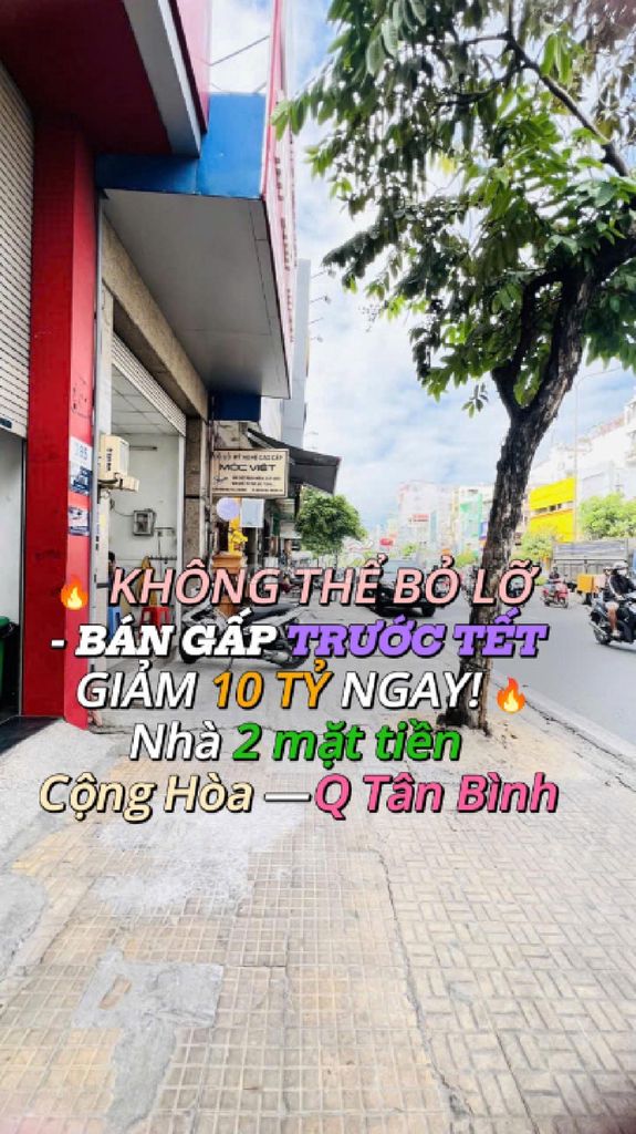 Chù Ngộp.Giảm sâu 10 tỳ.DT 166m2.MT 4,8m.Cộng Hòa.Tân Bình