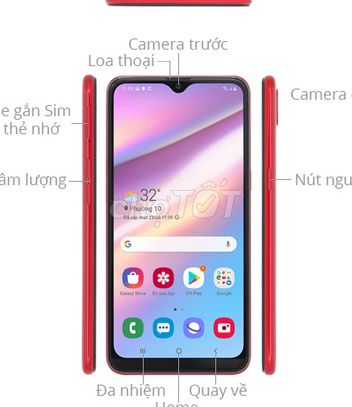 Samsung A10s 32GB Đỏ Đã sử dụng. Mua bán Điện thoại tại Huyện Đông Anh Hà Nội được đăng bởi hai nguyen hình 1