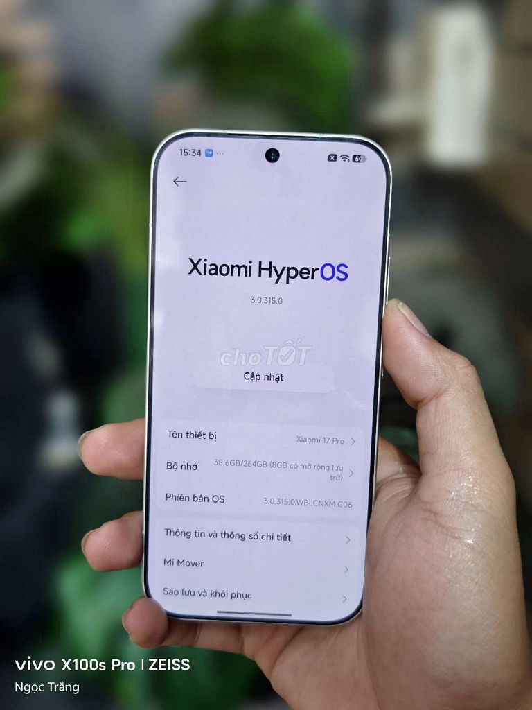 Xiaomi 17 Pro 256GB Trắng Like New. Mua bán Điện thoại tại Quận 10 Tp Hồ Chí Minh được đăng bởi Trắng hình 1