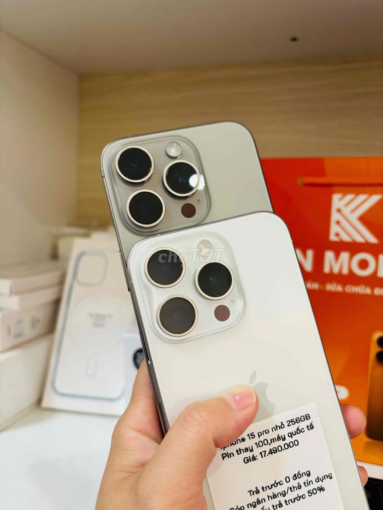 Apple iPhone 15 Pro 256GB Xám. Mua bán Điện thoại tại Thành phố Long Xuyên An Giang được đăng bởi Ngân KNmobile An Giang  hình 1