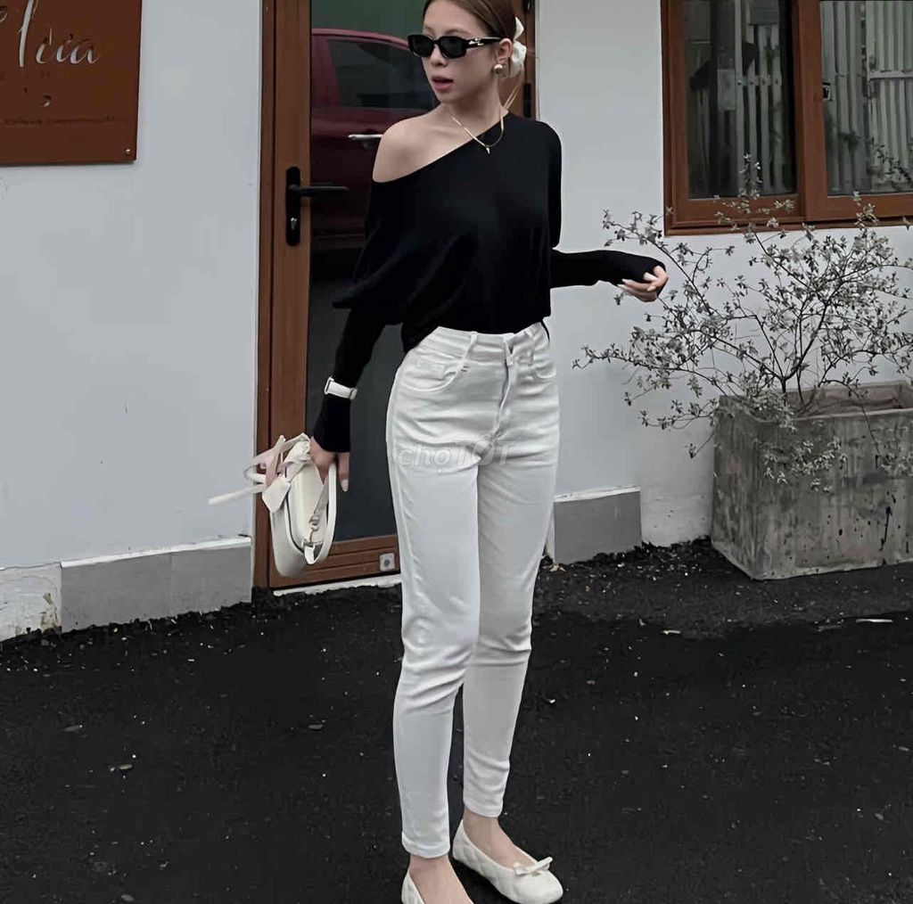 Quần jean nữ trắng size S. Mua bán Quần áo tại Thành phố Vinh Nghệ An được đăng bởi cholabankptoi hình 1