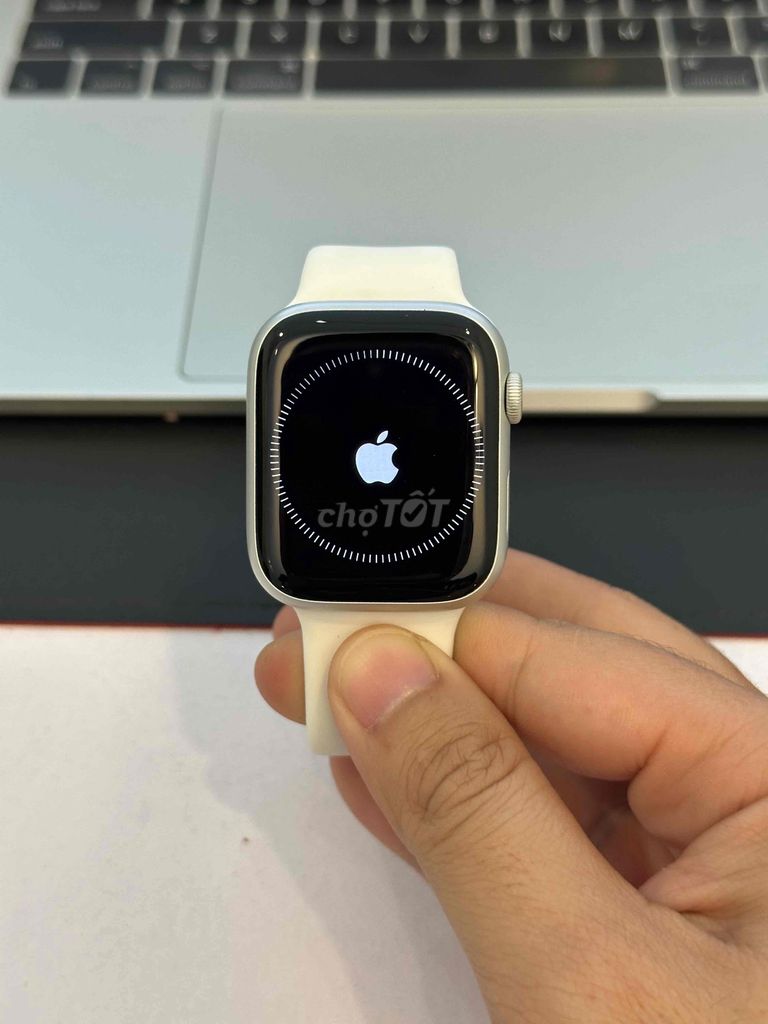 Apple watch series 8/45 trắng esim vna full pk