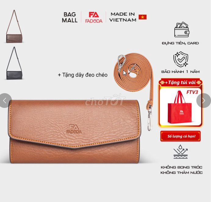 VÍ CẦM TAY ĐEO CHÉO THỜI TRANG FADODA FVN19. Mua bán Túi xách tại Quận 1 Tp Hồ Chí Minh được đăng bởi Siêu thị Anh Tú 68   hình 1