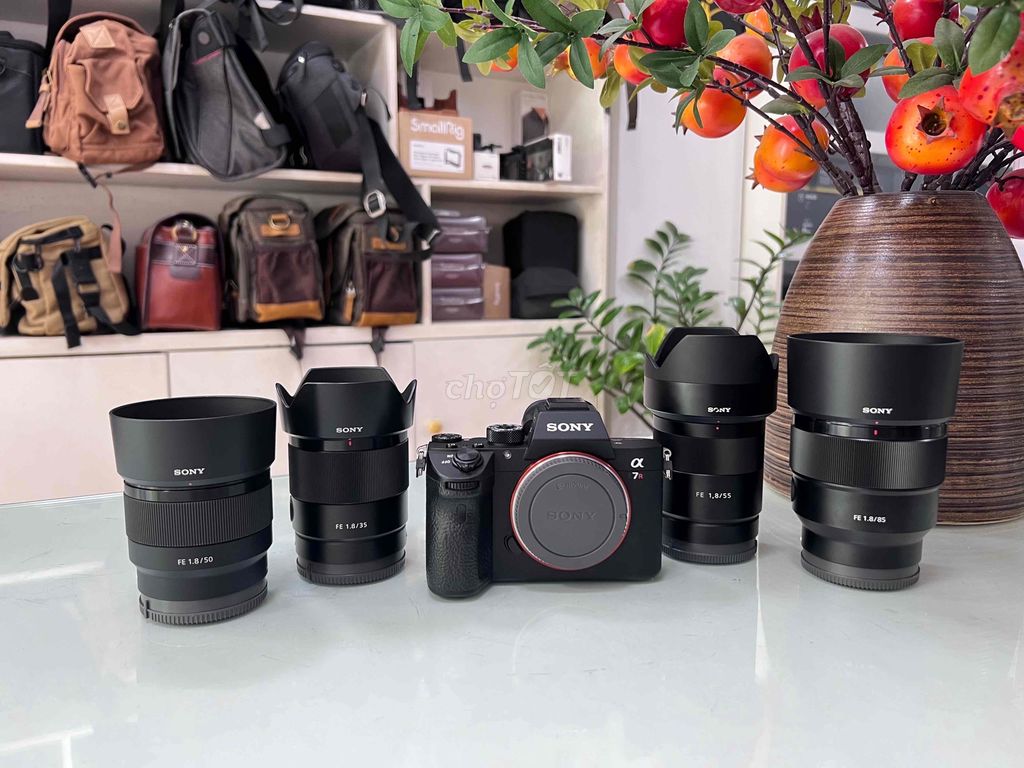 Sony A7R3 & dàn lens fix Sony 35FE. 50FE 55Cz 85FE