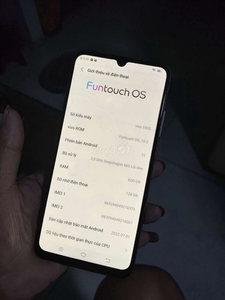 Vivo S1 pro.   8/128. Mua bán Điện thoại tại Thành phố Thuận An Bình Dương được đăng bởi Đâu Ra Đó hình 3