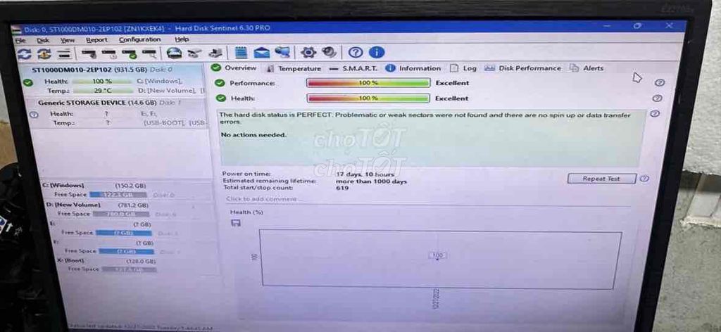 HDD Seagate 1TB 7200rpm chạy 17 ngày. Mua bán Linh kiện (RAM, Card...) tại Thị xã Bến Cát Bình Dương được đăng bởi Hoàng Võ hình 1