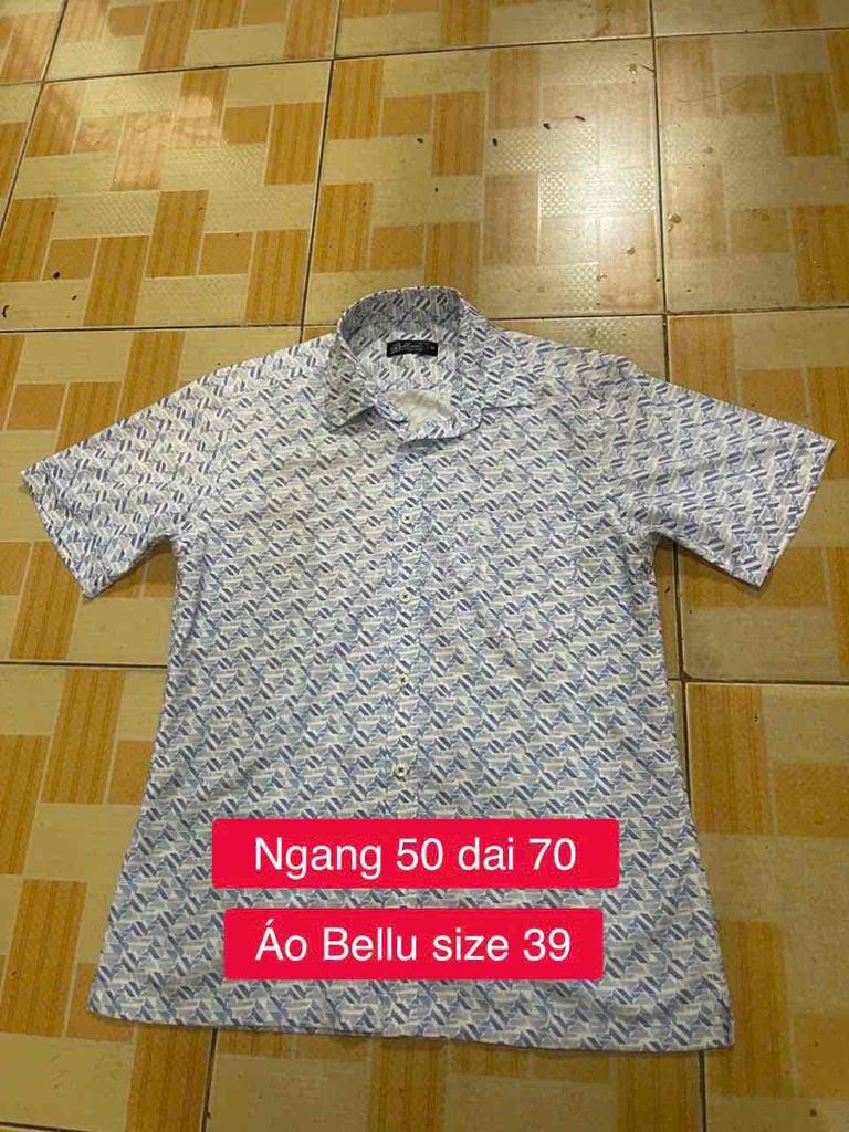 Áo sơ mi nam Bellu size 39 Trắng, xanh. Mua bán Quần áo tại Quận 12 Tp Hồ Chí Minh được đăng bởi HT 86 hình 1
