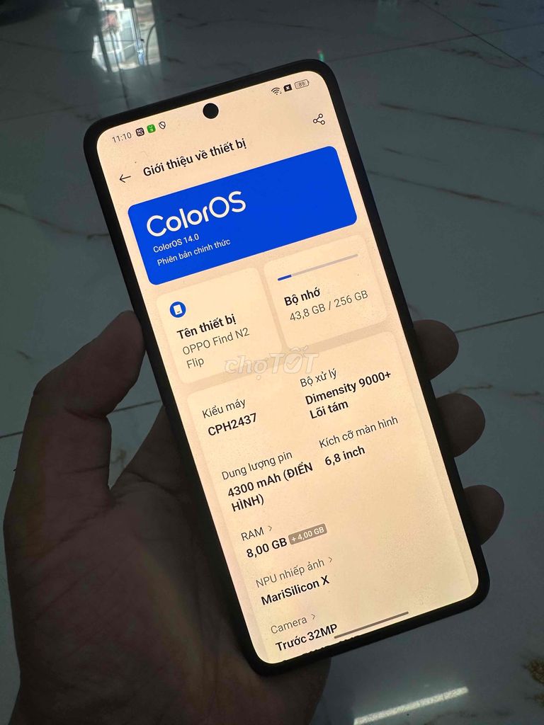 Oppo N2 Zflip 8/256Gb còn bh 3 tháng ở TGDD