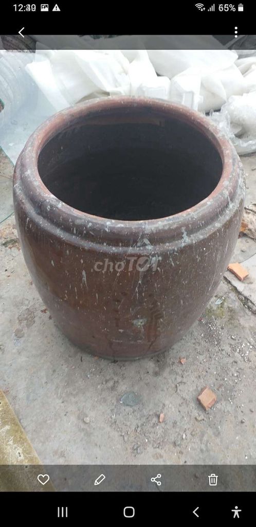 Chum sành trang trí nhà cửa màu Nâu