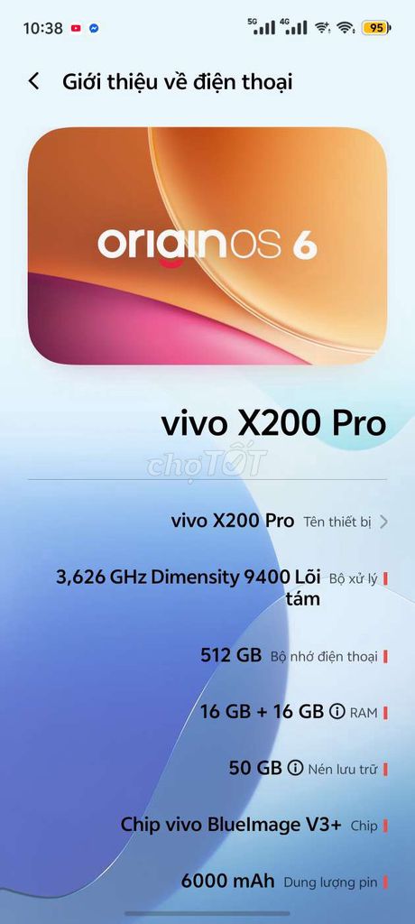 Vivo X200 Pro 16GB/512GB. Mua bán Điện thoại tại Thành phố Phủ Lý Hà Nam được đăng bởi ông tây hình 1