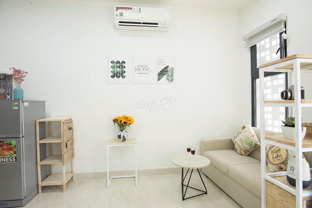 [Hình thật giá thật]-Căn hộ studio đẹp, tối giản khu Trường Sa, BT