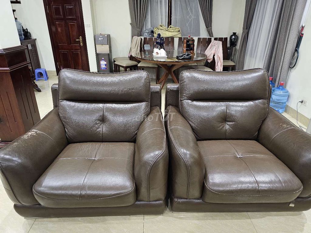 Ghế sofa Da Nhập khẩu 3 chỗ phong cách Hiện đại. Mua bán Bàn ghế tại Quận Hoàng Mai Hà Nội được đăng bởi Cao Thiên hình 1
