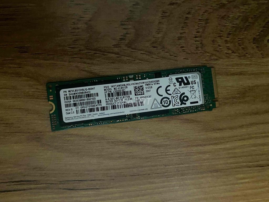 Nvme 512G Samsung chuẩn zin 100% có Win 10 Pro