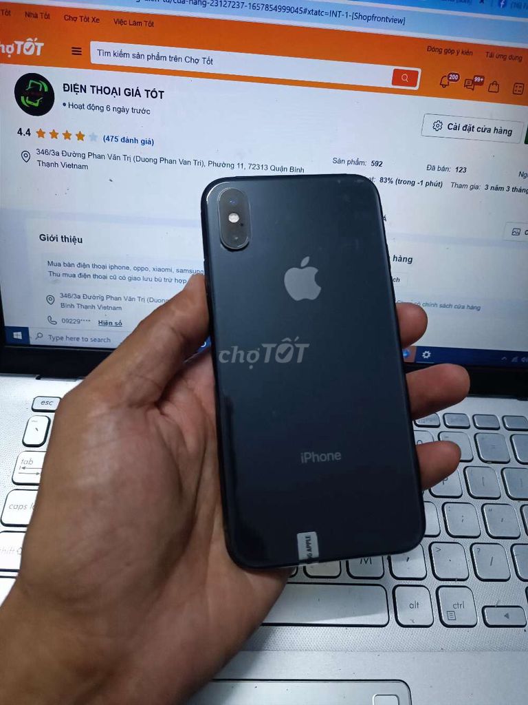 IPHONE XS 64GB PIN 100 MÁY QUỐC TẾ PIN 100 FULL CN. Mua bán Điện thoại tại Quận Bình Thạnh Tp Hồ Chí Minh được đăng bởi Dân Mobile hình 1