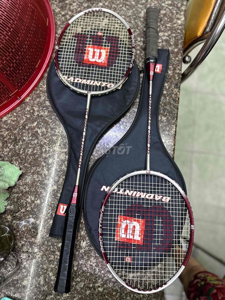 ❤️BánCẶPvợtCẦUlông WILSON BADMINTON(usa)