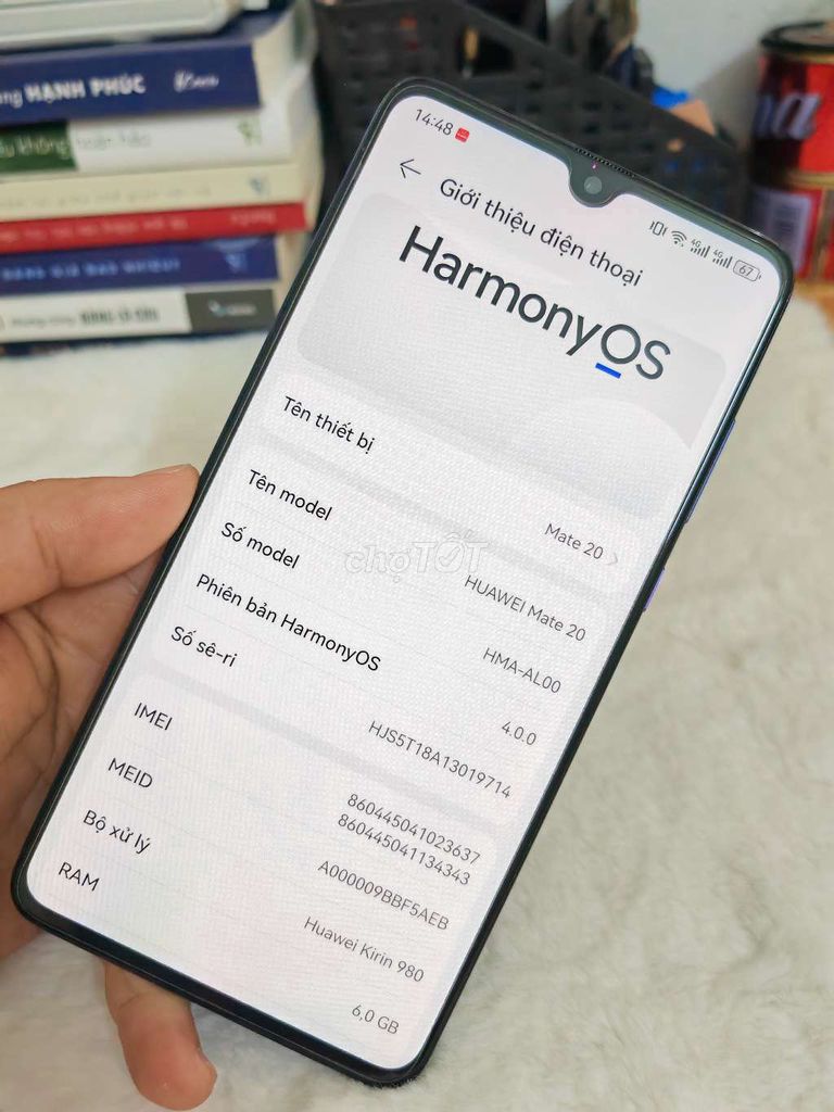 Huawei Mate 20 6/128Gb Đẹp, full