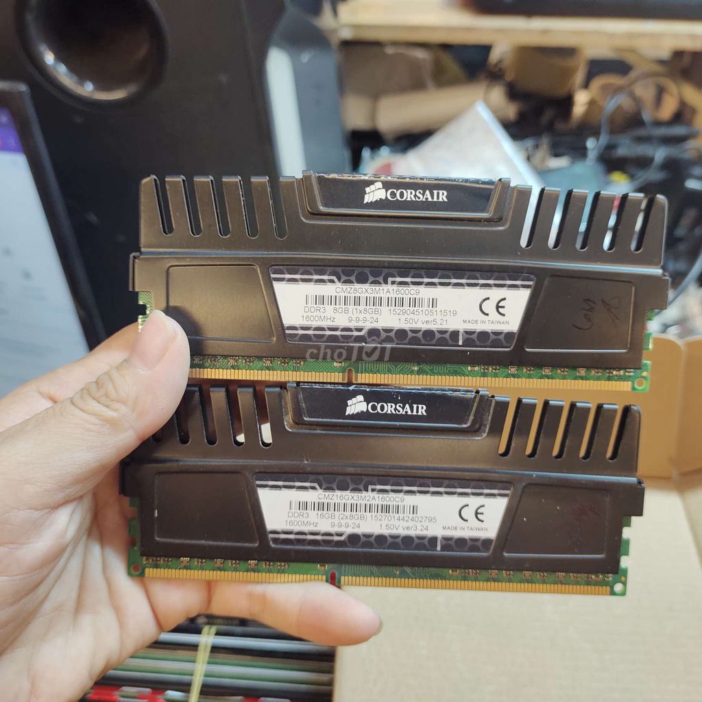 🎁RAM DDR3 8GB TẢN CORSAIR BUSS 1600 LẮP MÁY TỐT