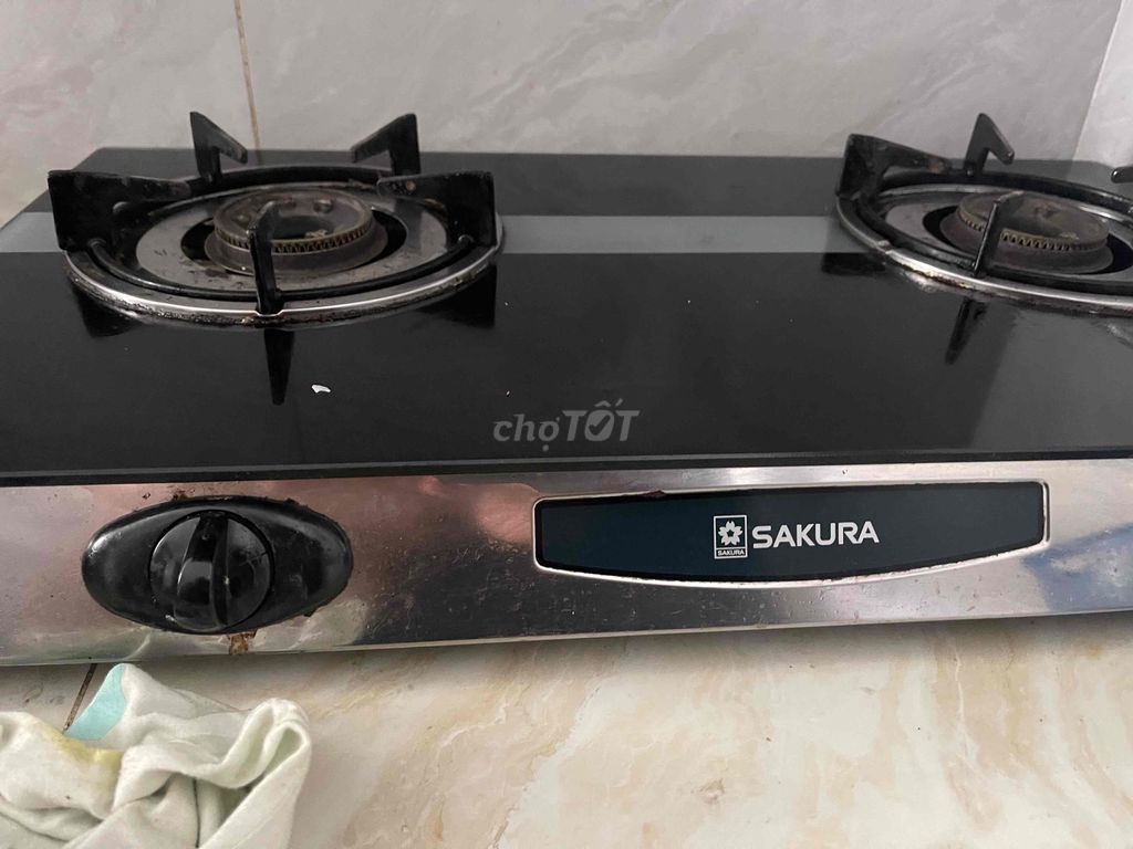 Bếp ga Sakura Đen Kính cường lực. Mua bán Bếp, lò, đồ điện nhà bếp tại Quận Gò Vấp Tp Hồ Chí Minh được đăng bởi Mr.tin hình 1