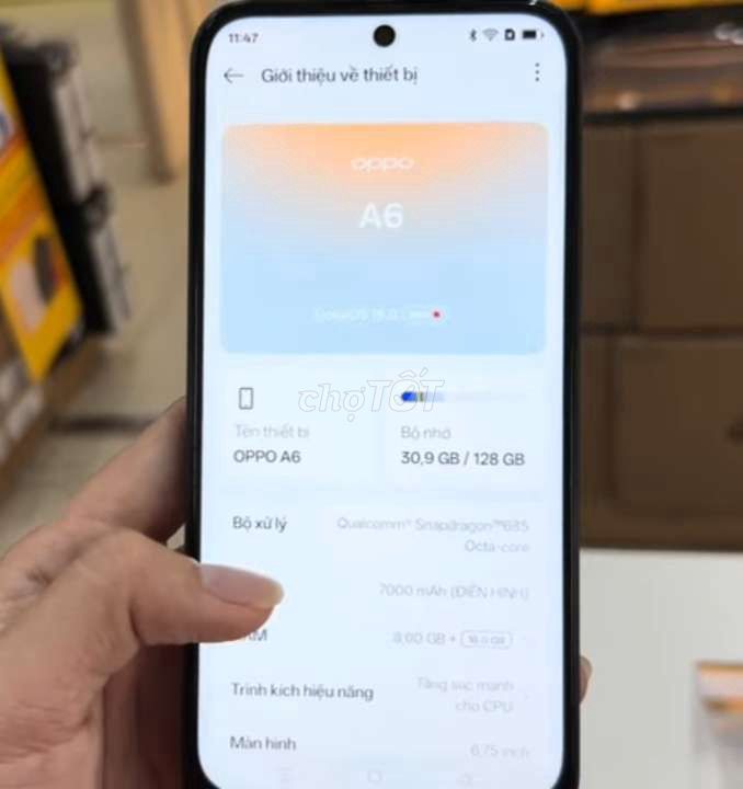 Oppo A6 128GB Đen. Mua bán Điện thoại tại Huyện Trà Cú Trà Vinh được đăng bởi Huỳnh  hình 1