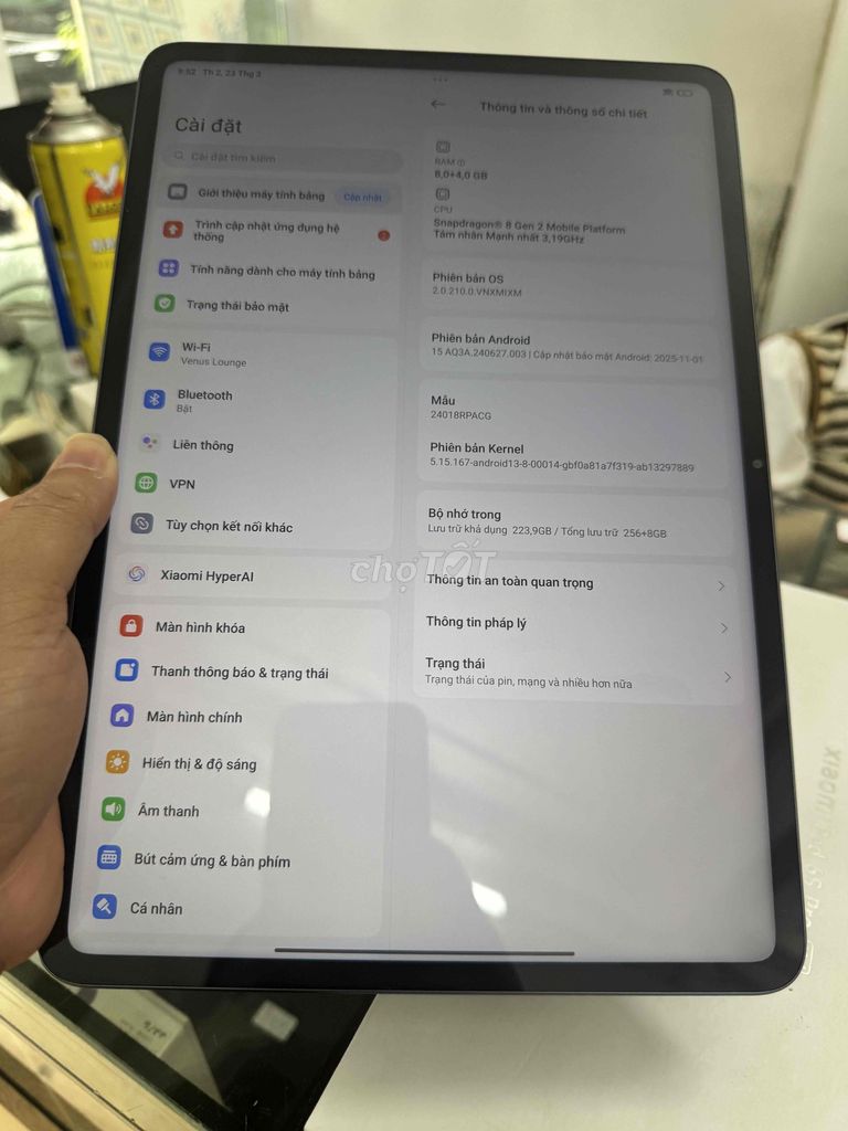 Xiaomi Pad 6s Pro 12.4 inch 8GB/256GB. Mua bán Máy tính bảng tại Quận Đống Đa Hà Nội được đăng bởi Lê Khuyến hình 1