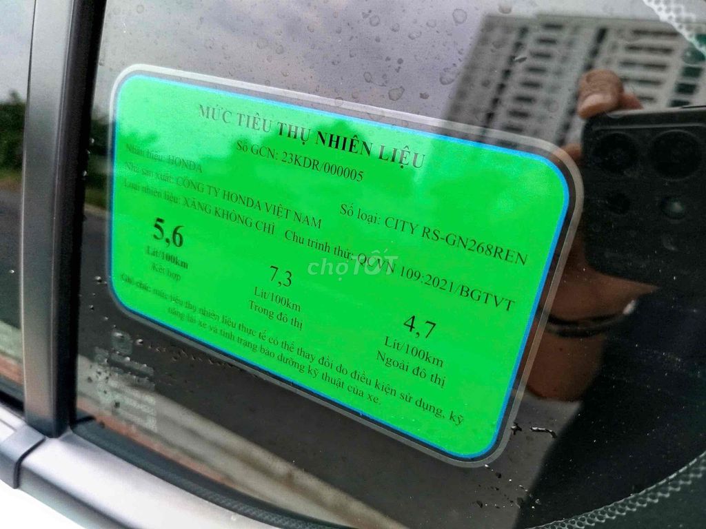 Honda City 2023 RS 1.5 AT - 53000 km xe đẹp. Mua bán Ô tô tại Quận Bình Tân Tp Hồ Chí Minh được đăng bởi SONIC CAR CARE hình 15