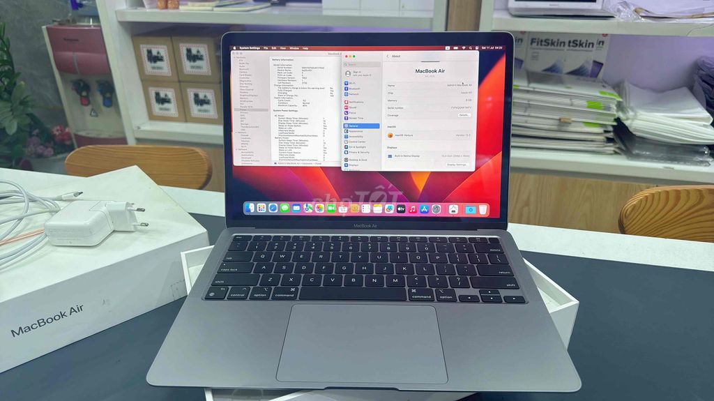 MacBook Air M1 8GB/256GB Gray- Keng nét. Mua bán Laptop tại Quận Thanh Khê Đà Nẵng được đăng bởi Tín Phát Apple hình 1