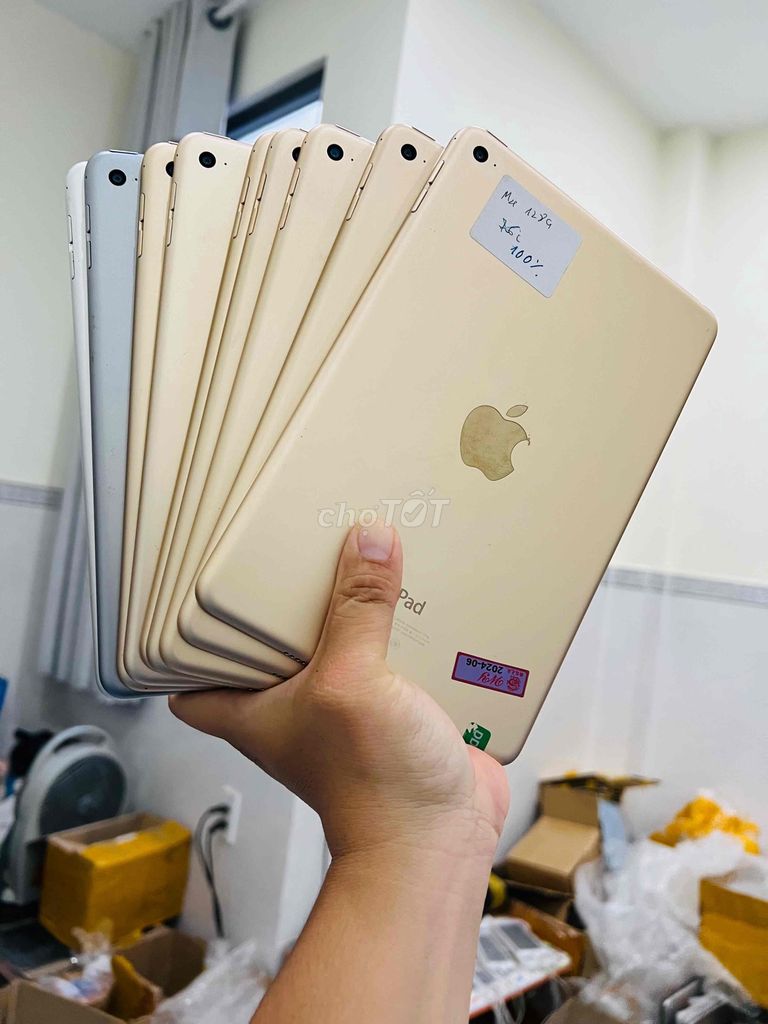 ipad mini 4-128gb -bản WIFI,99%.zin all.bh 3 tháng