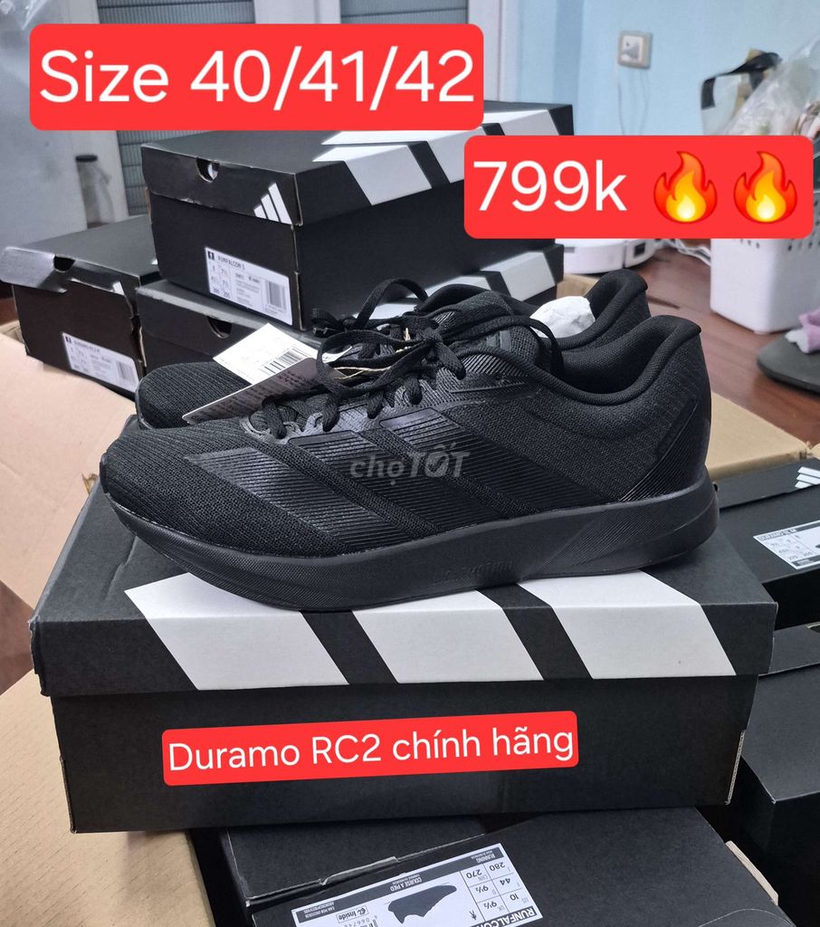 Giày chạy bộ Adidas Duramo RC2 Đen 40-42. Mua bán Giày dép tại Huyện Thanh Trì Hà Nội được đăng bởi Hằng Nguyễn hình 1