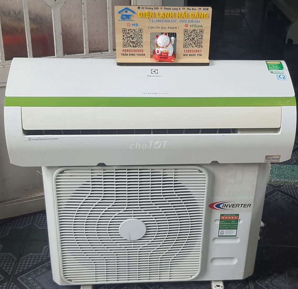 Eletrolux 1.5hp inverter 4.2tr bao lắp, bh 6 tháng