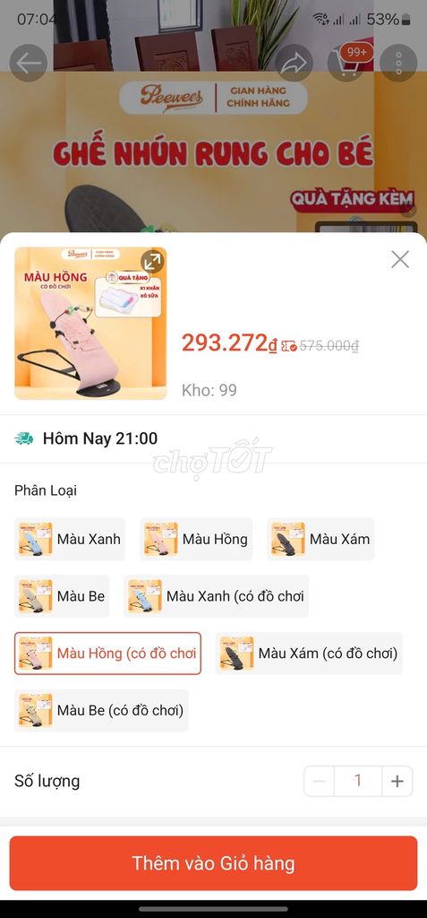 Ghế nhún rung Peewees Trẻ em Hồng. Mua bán Mẹ và bé tại Quận Ba Đình Hà Nội được đăng bởi Dương Lộc hình 1