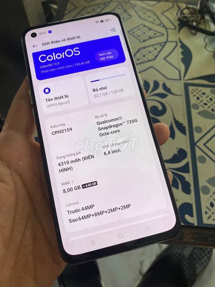 OPPO Reno5 Vàng 8GB/128GB 6.4 inch. Mua bán Điện thoại tại Quận 1 Tp Hồ Chí Minh được đăng bởi Hội Đồ Điện Tử hình 1