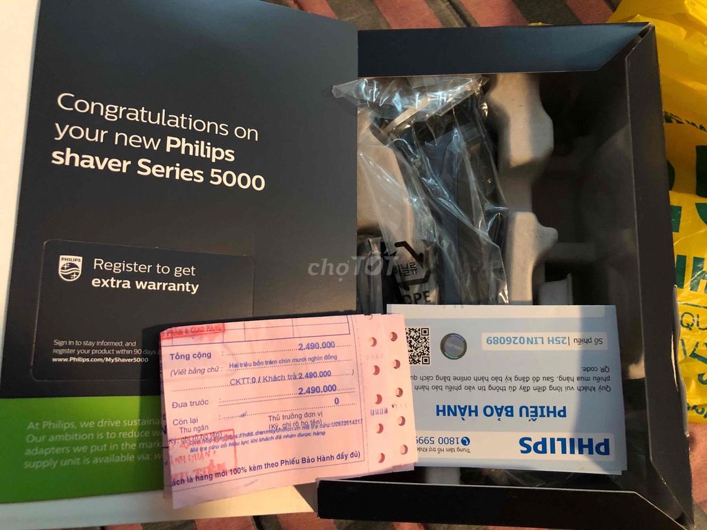 Máy cạo râu Philips Series 5000 chống nước. Mua bán Thiết bị vệ sinh, nhà tắm tại Quận 4 Tp Hồ Chí Minh được đăng bởi Cát Tường Ng hình 1