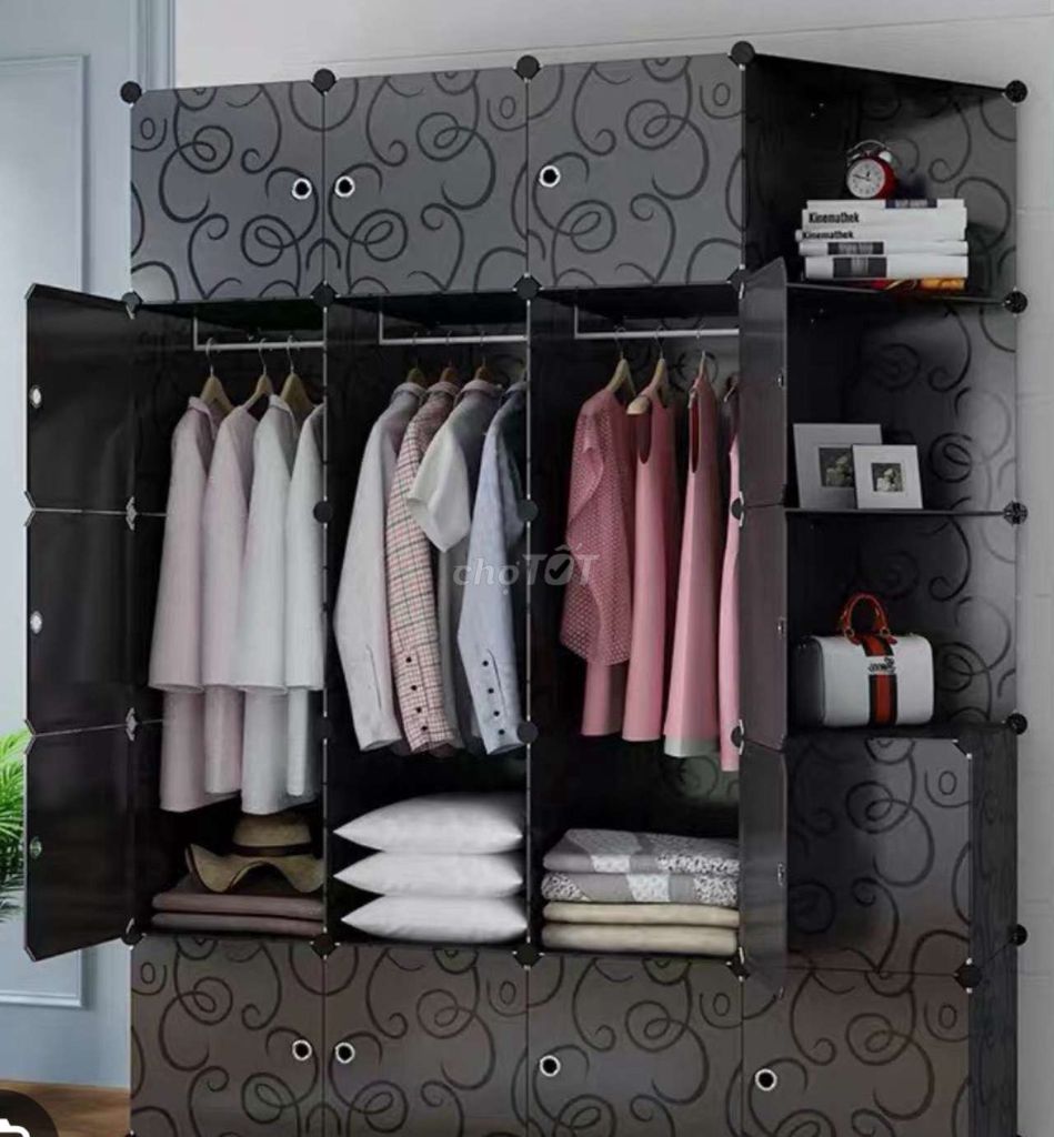 2 tủ quần áo nhựa lắp ghép ( không nút ). Mua bán Tủ, kệ gia đình tại Quận Gò Vấp Tp Hồ Chí Minh được đăng bởi Yuri hình 1