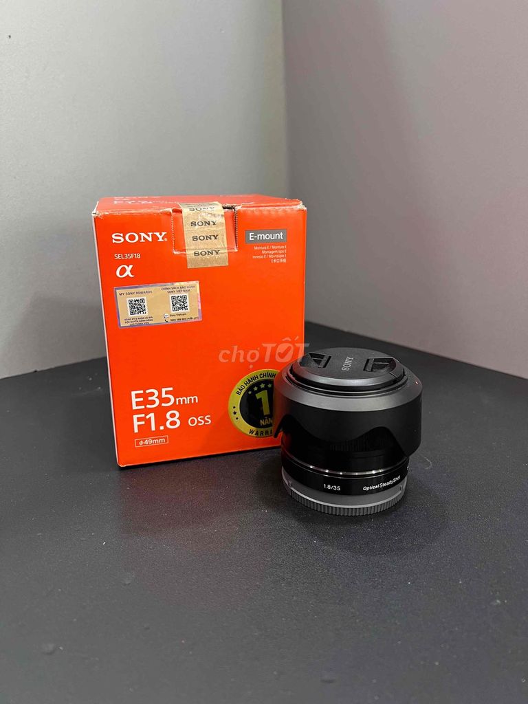 Ống kính Sony SEL 35mm F1.8 Đã sử dụng. Mua bán Máy ảnh, Máy quay tại Quận Gò Vấp Tp Hồ Chí Minh được đăng bởi Quang Minh Mobile  hình 1