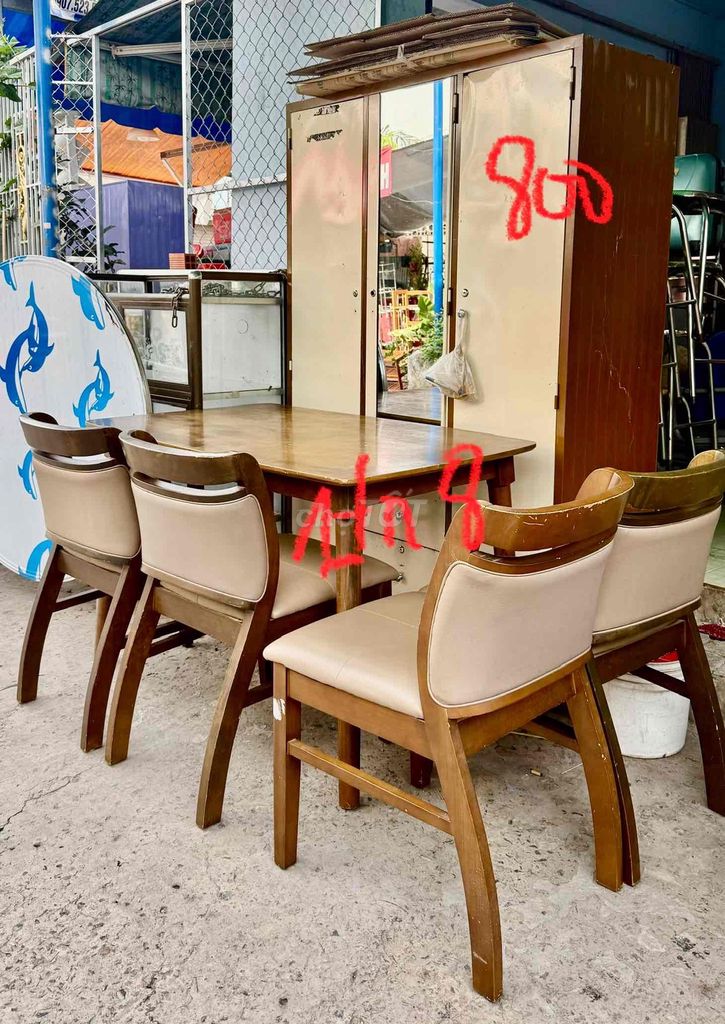 Bộ bàn ăn Gỗ Nâu 4 ghế. Mua bán Bàn ghế tại Quận Bình Tân Tp Hồ Chí Minh được đăng bởi Phat  hình 1