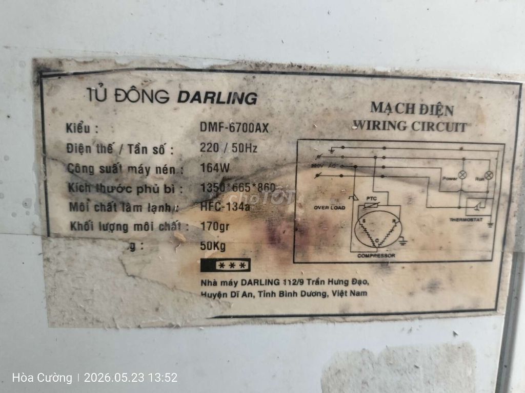 Tủ đông Daling DMF-6700AX 500 lít. Mua bán Tủ lạnh tại Quận Hải Châu Đà Nẵng được đăng bởi hoang minh Nguyen hình 1
