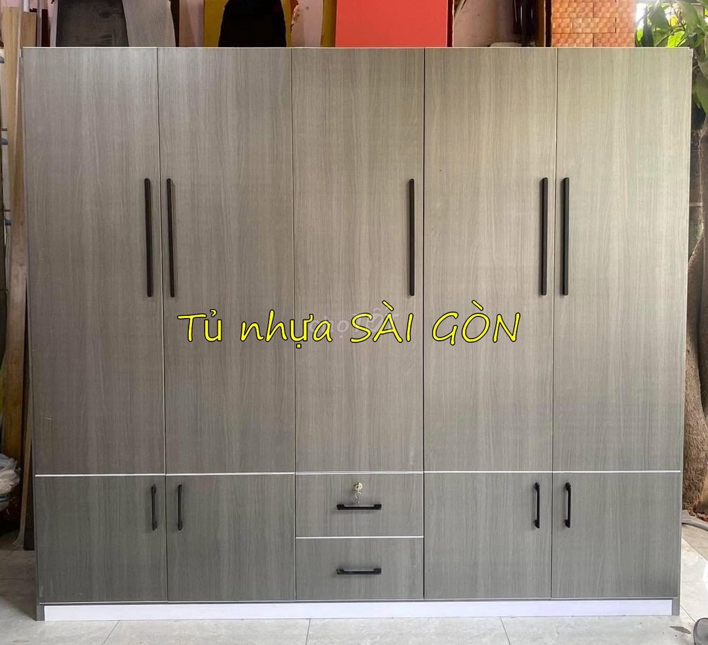 Tủ quần áo Nhựa Đài Loan Xám 1m8x1m85x45cm. Mua bán Tủ, kệ gia đình tại Huyện Trảng Bàng Tây Ninh được đăng bởi Cửa Hàng Nội Thất hình 1