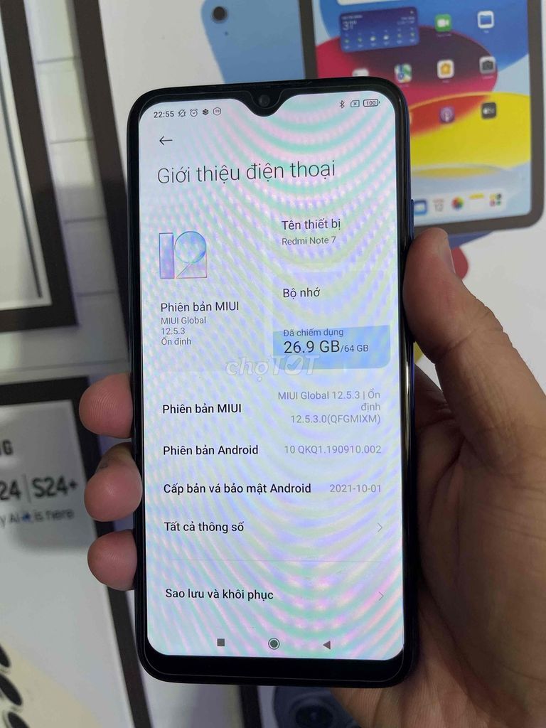 Xiaomi Redmi Note 7 64GB Xanh tím. Mua bán Điện thoại tại Huyện Củ Chi Tp Hồ Chí Minh được đăng bởi Kha Hoàng hình 1