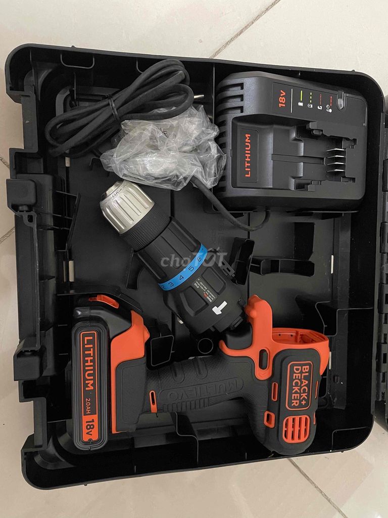 Máy khoan pin BLACK+DECKER MULTIEVO 18V. Mua bán Đồ chuyên dụng, Giống nuôi trồng tại Thành phố Thủ Đức Tp Hồ Chí Minh được đăng bởi Nguyễn Tất Minh Hoàng hình 1