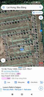 CẦN BÁN LÔ ĐẤT TC TRONG KHU NHÀ Ở NAM LONG,BÀU BÀNG ( NAY LÀ TPHCM )