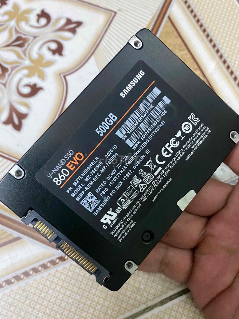 SSD 500G Samsung zin us lướt ít giờ Sk 100%