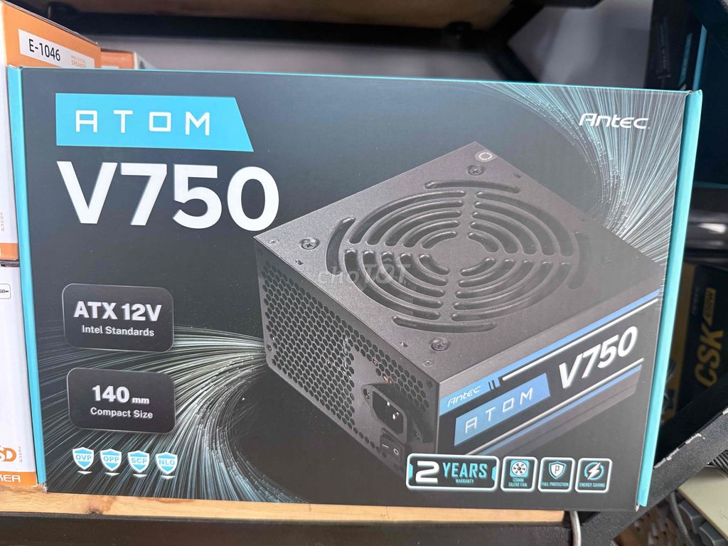 Nguồn máy tính Antec Atom V750 EC. Mua bán Linh kiện (RAM, Card...) tại Quận 8 Tp Hồ Chí Minh được đăng bởi Thái Tiến Computer Mua bán Linh kiện Laptop Pc  hình 1