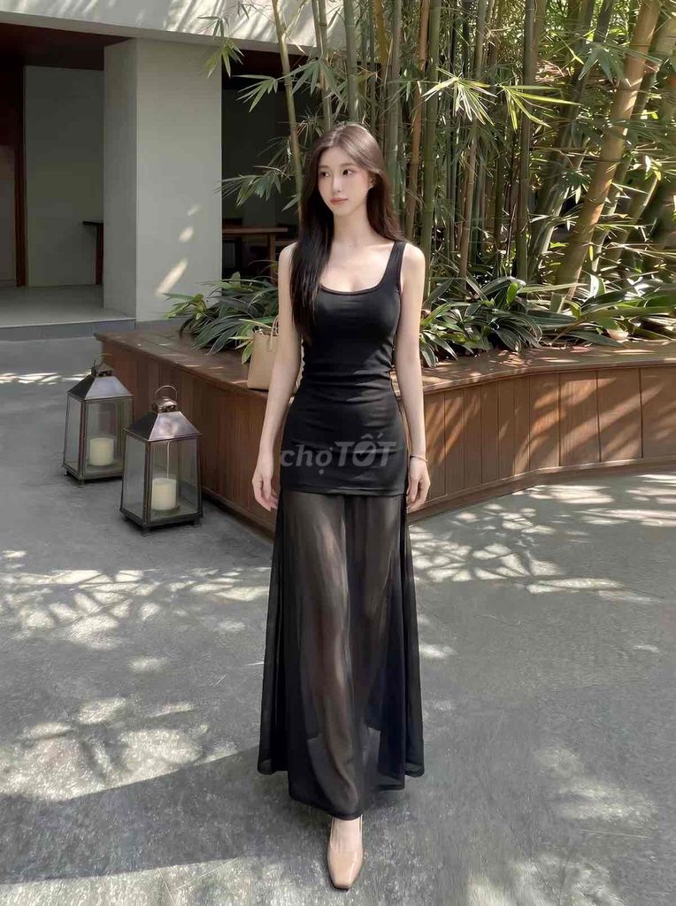 set Váy thun body maxi QCCC Thun co giãn size M, L. Mua bán Quần áo tại Quận Bình Thạnh Tp Hồ Chí Minh được đăng bởi Tiên Tiên hình 1