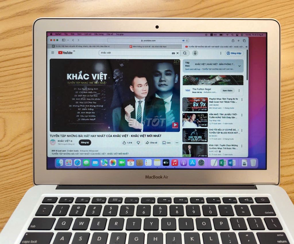 Macbook Air 2017 như mới Intel i5 8GB 128GB pin 6h. Mua bán Laptop tại Quận Thanh Xuân Hà Nội được đăng bởi Phan MN hình 1