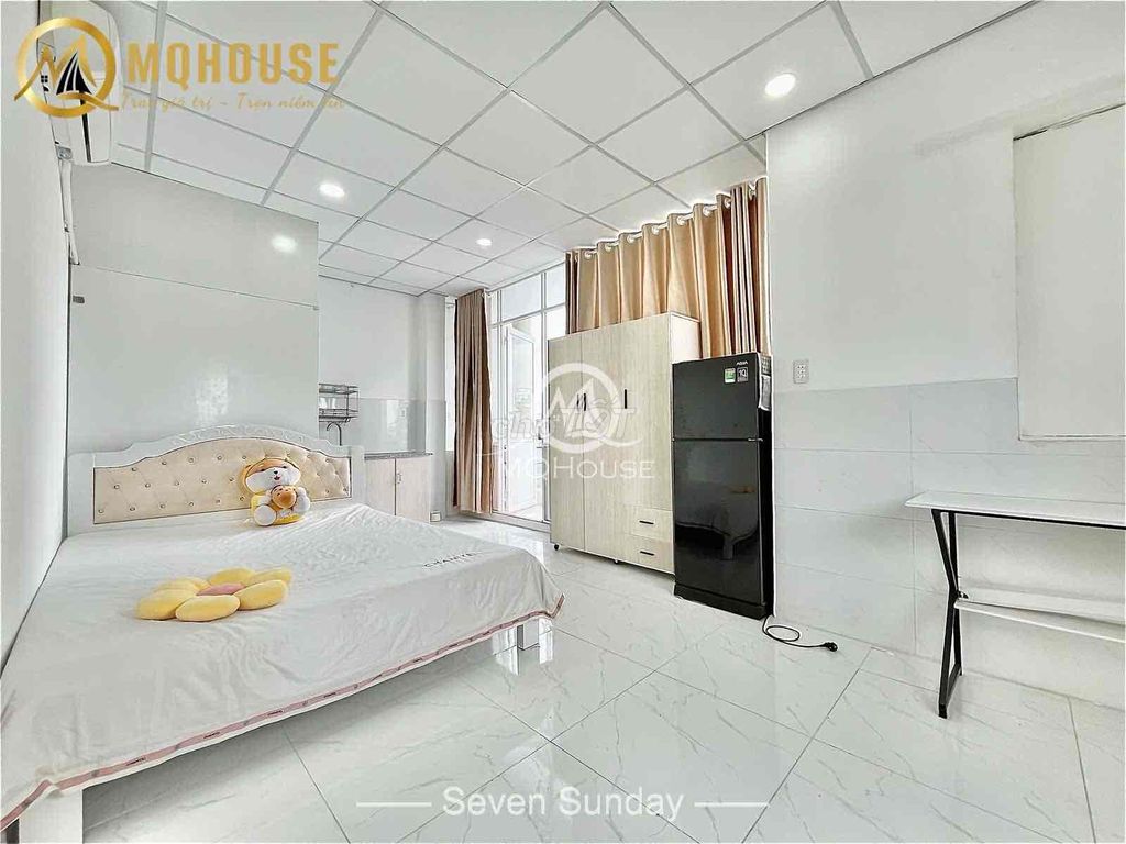 🏡Studio Ban Công, 35m2, Thang Máy, Gần Chợ Bà Chiểu,Q1 Full NT Mới