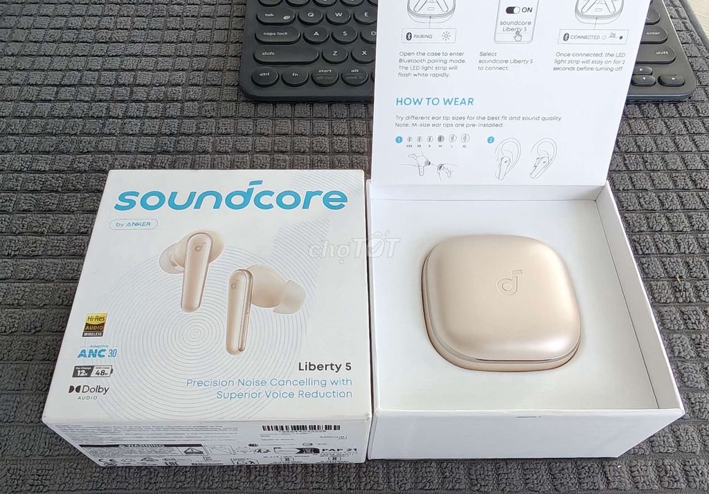 Tai nghe Soundcore Liberty 5 Vàng hồng. Mua bán Tivi, Âm thanh tại Quận 7 Tp Hồ Chí Minh được đăng bởi T hình 1