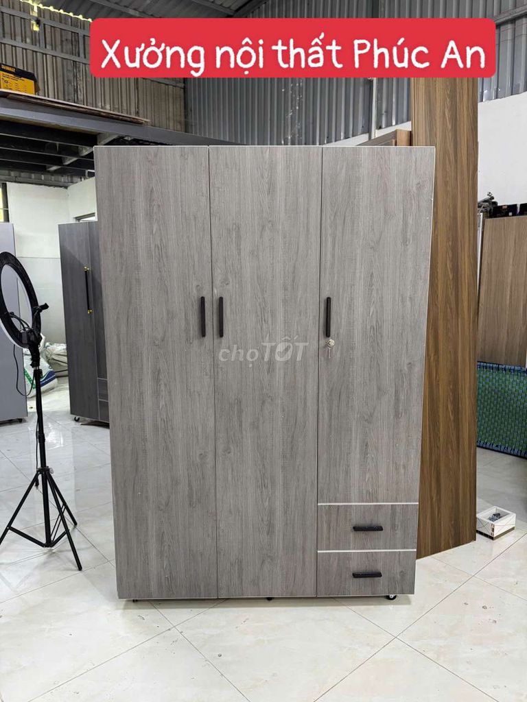 Tủ quần áo nhựa Đài Loan 3 cánh 180*120. Mua bán Tủ, kệ gia đình tại Quận Gò Vấp Tp Hồ Chí Minh được đăng bởi Nội Thất Phúc Trường An hình 1