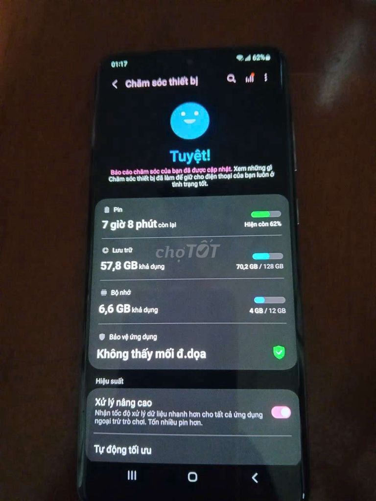Samsung Galaxy S20 Ultra LTE 128GB Đen. Mua bán Điện thoại tại Quận Tân Bình Tp Hồ Chí Minh được đăng bởi Minh Phát Vương hình 1