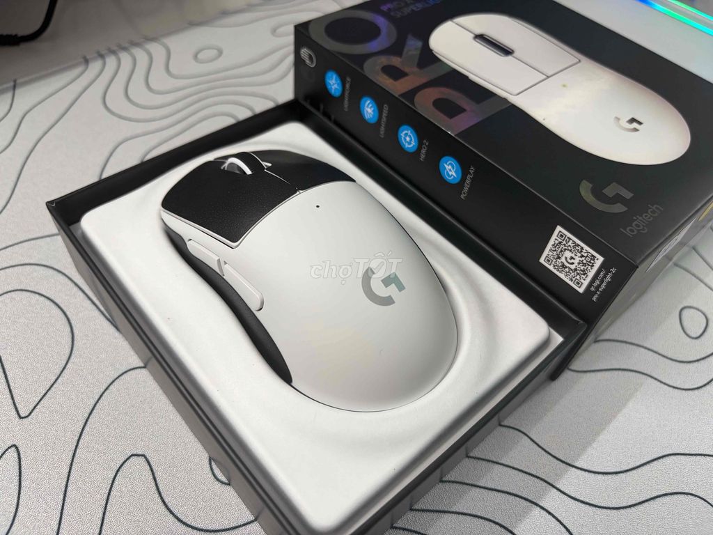 Chuột Logitech G Pro X Superlight 2c Trắng. Mua bán Phụ kiện (Màn hình, Chuột...) tại Quận Nam Từ Liêm Hà Nội được đăng bởi Trương Xuân Lộc hình 1